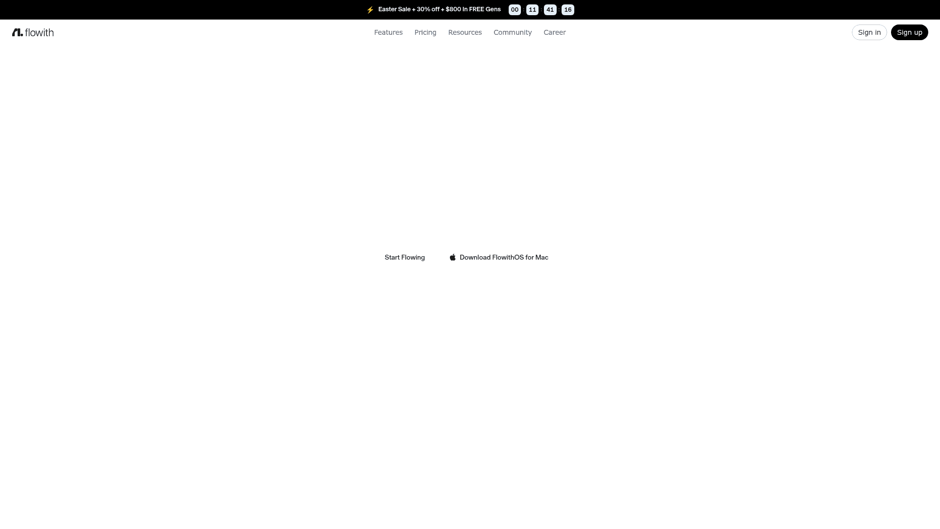 Interface Flowith, Workspace de IA para Potencializar Sua Criatividade, exibindo funcionalidades