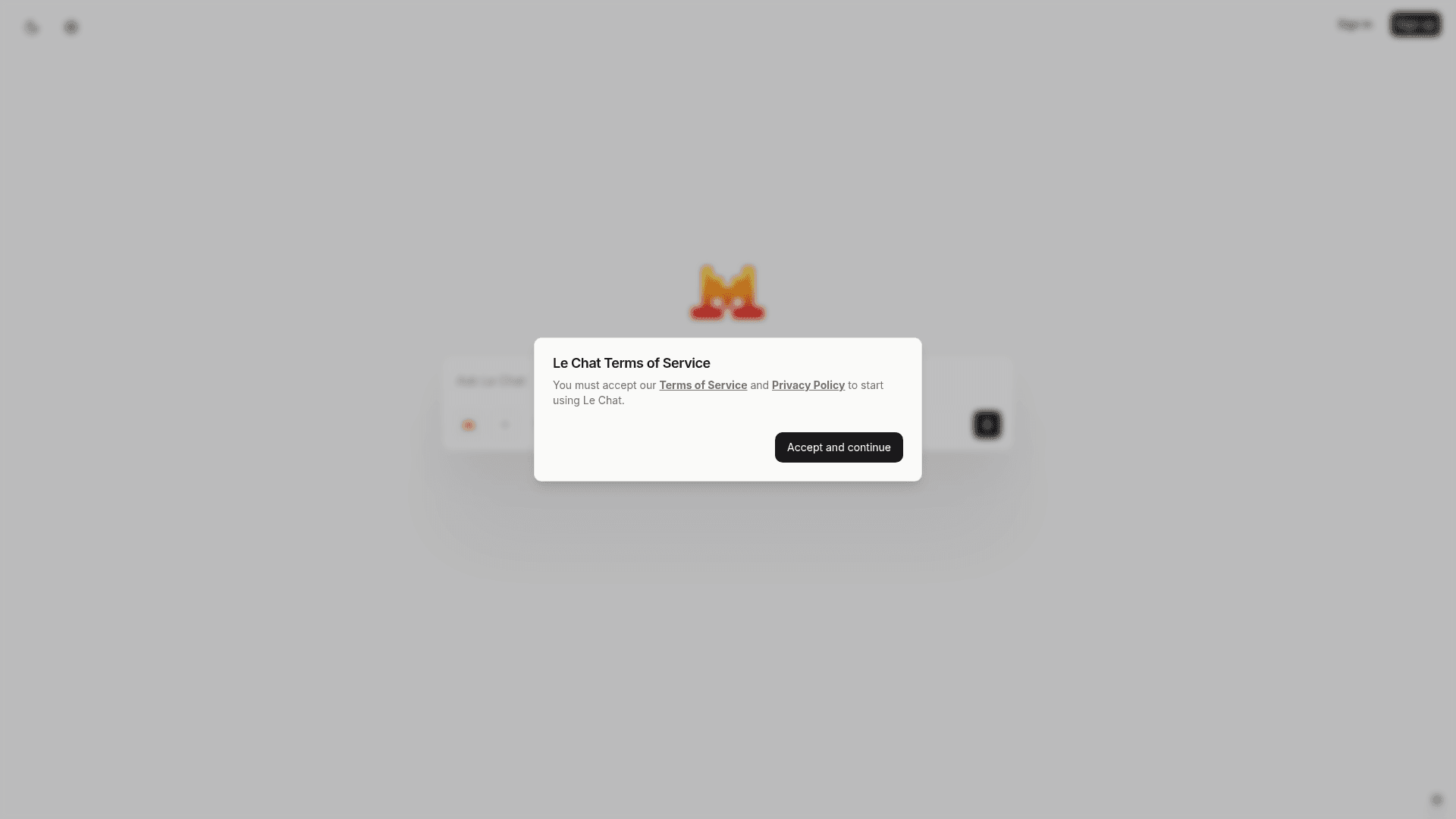 Interface Le Chat, Sua Central de IA para Conversas Inteligentes, exibindo funcionalidades