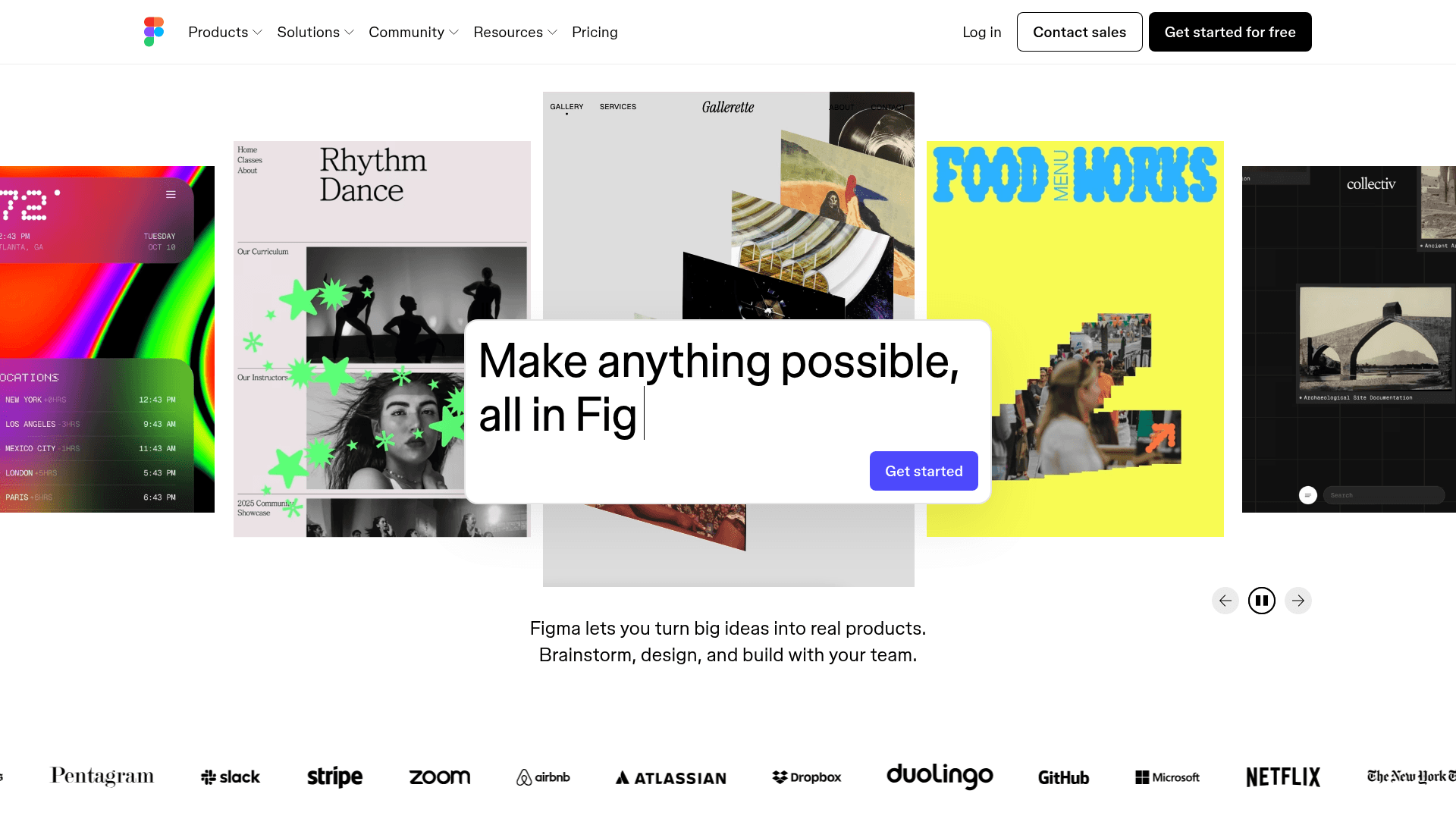 Interface Figma, Crie, Desenhe e Colabore em Projetos Inovadores, exibindo funcionalidades