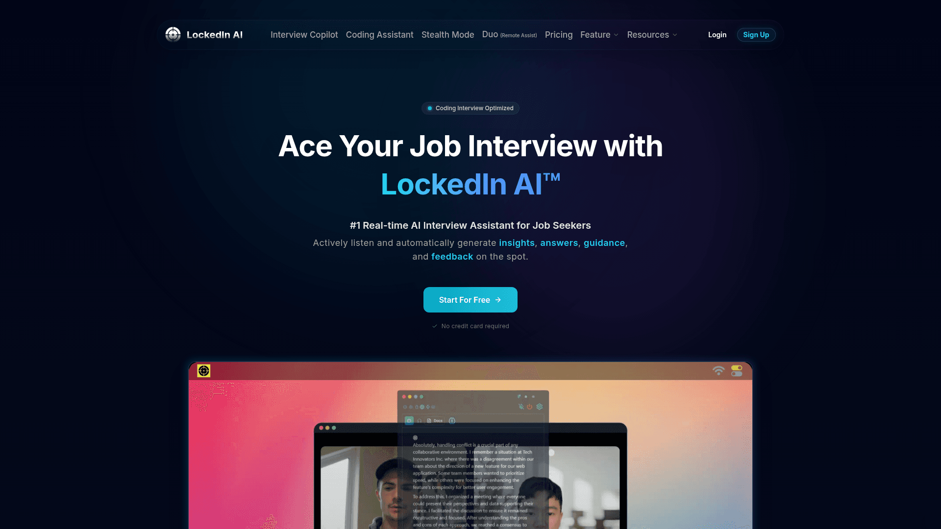 3. LockedIn AI: Assistência Corporativa Inteligente