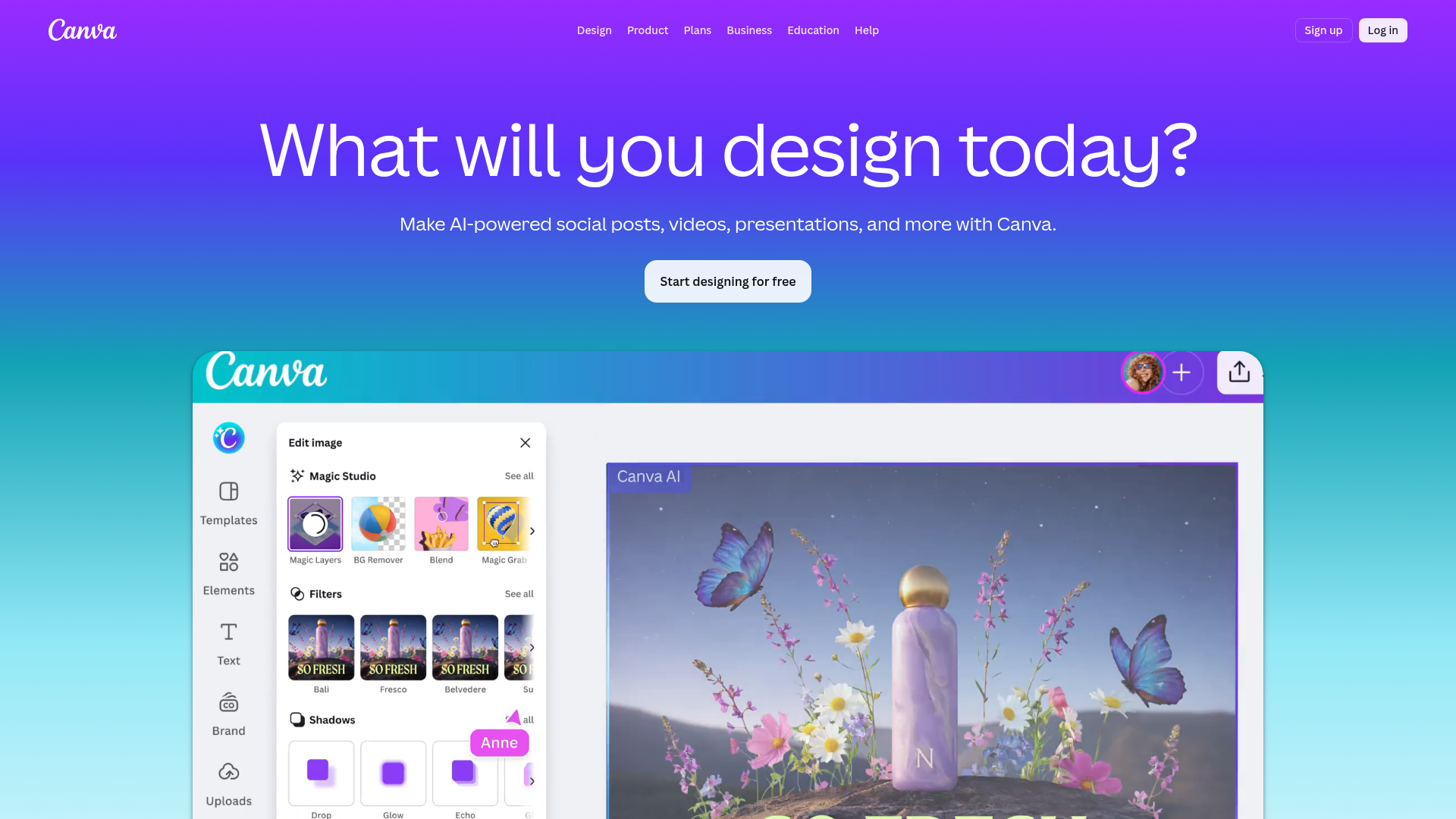 Logo Canva, ferramenta de IA para design tools