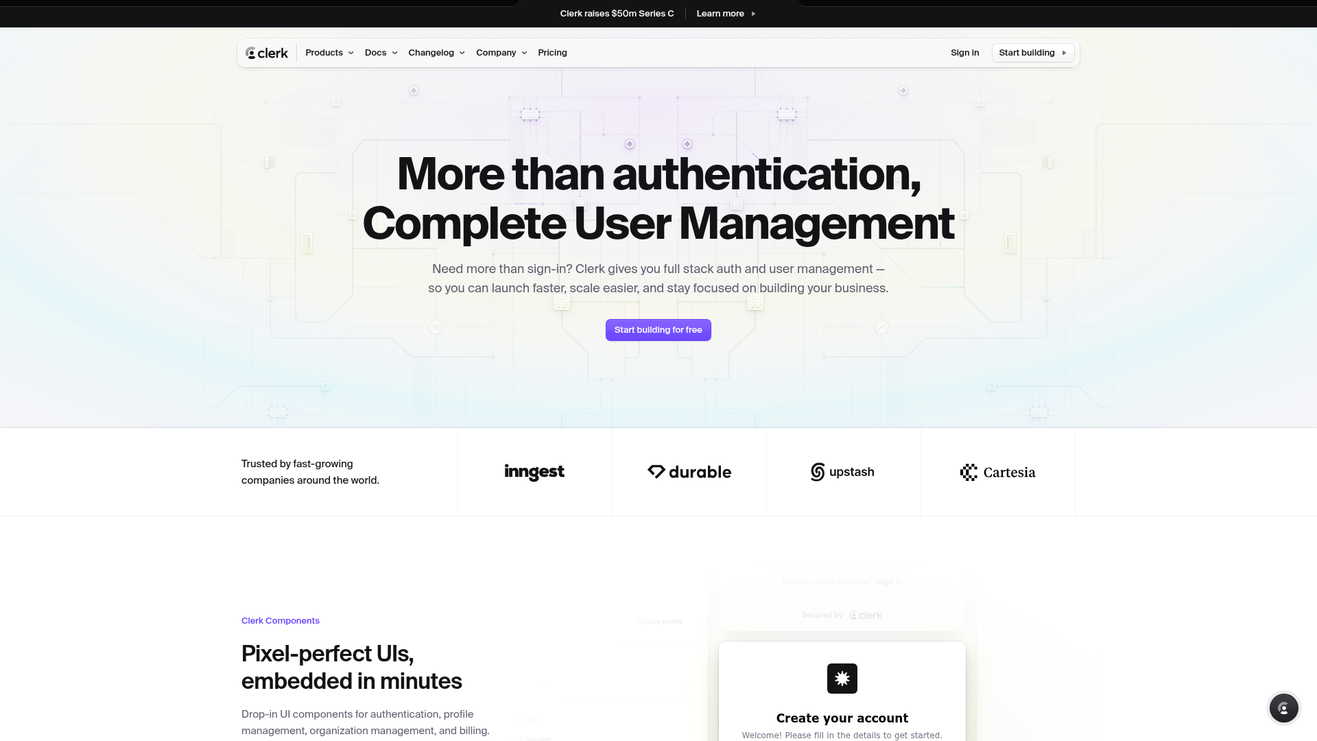 Logo Clerk, ferramenta de IA para produtividade