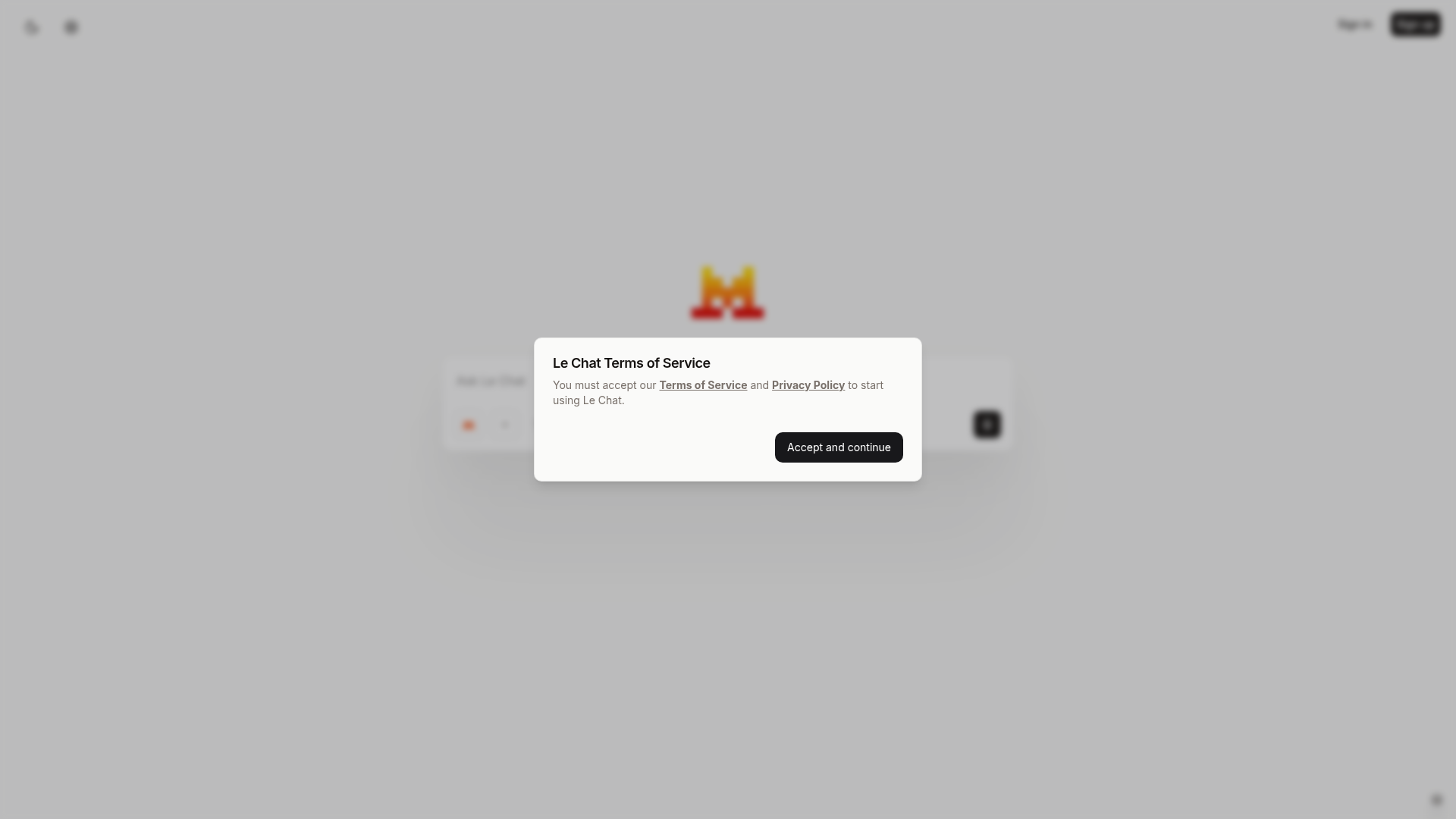 Logo Le Chat, ferramenta de IA para chatbot