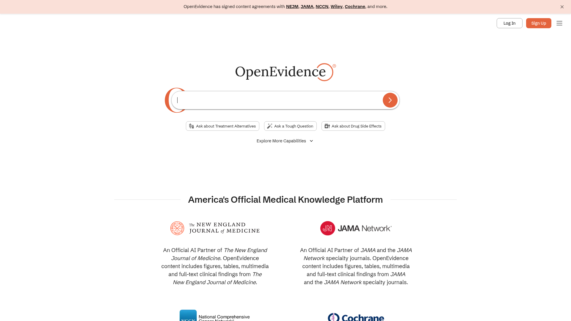 Logo OpenEvidence, ferramenta de IA para produtividade