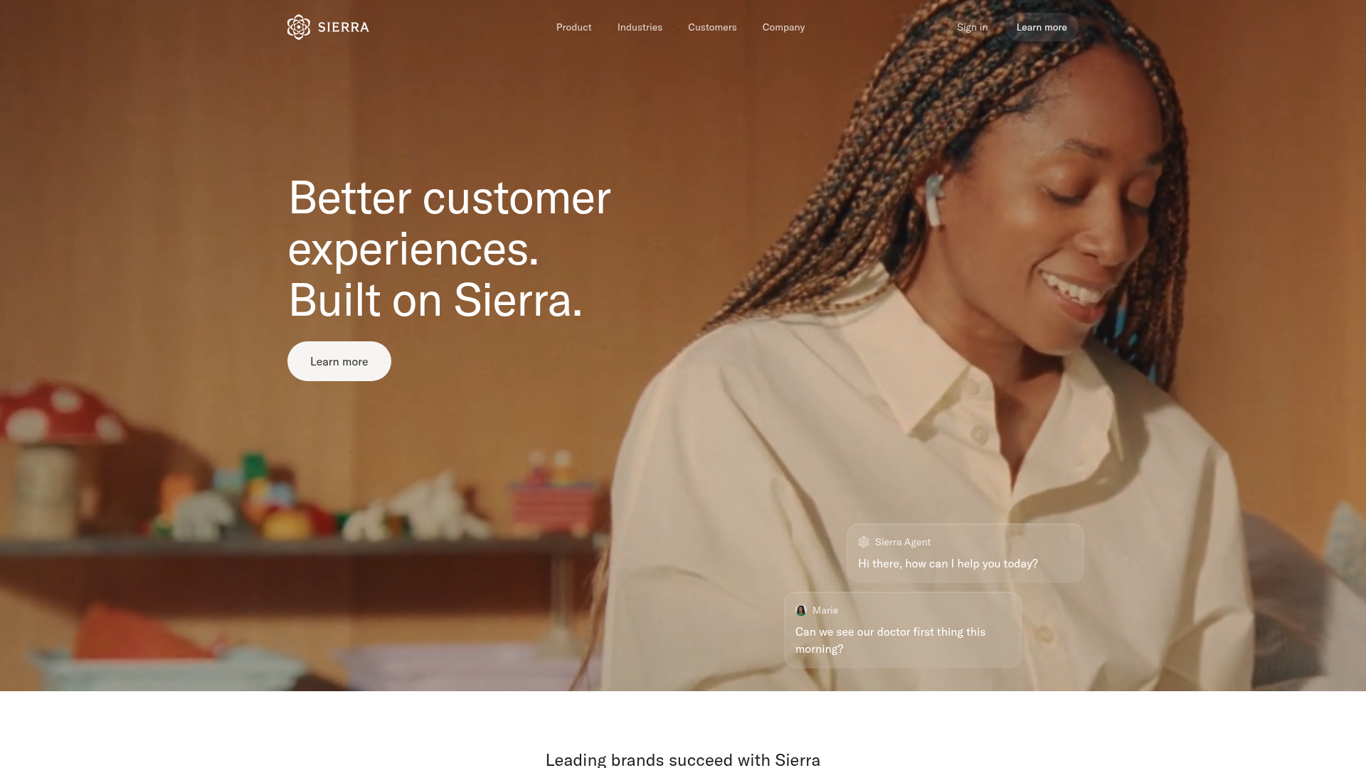 Logo Sierra, ferramenta de IA para chatbot