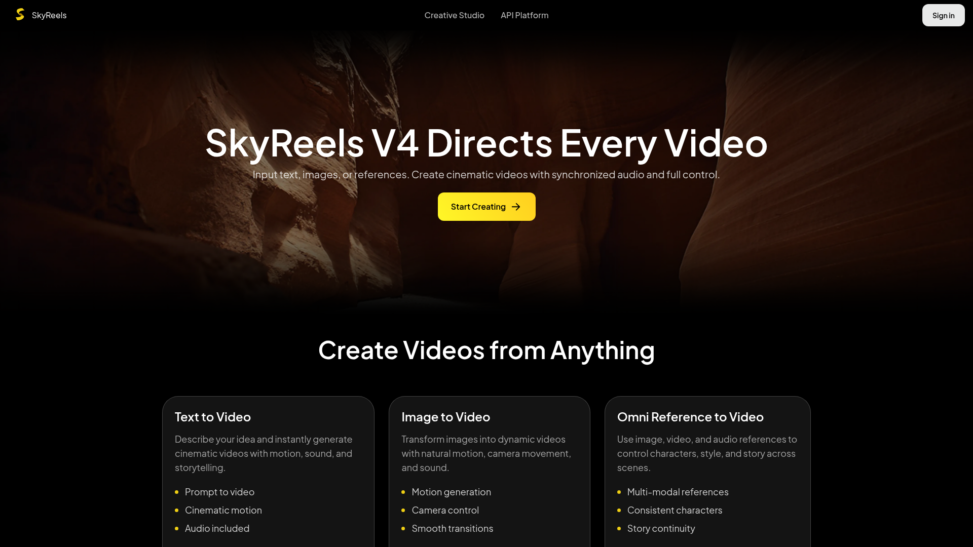 Logo SkyReels V4, ferramenta de IA para geração de vídeo